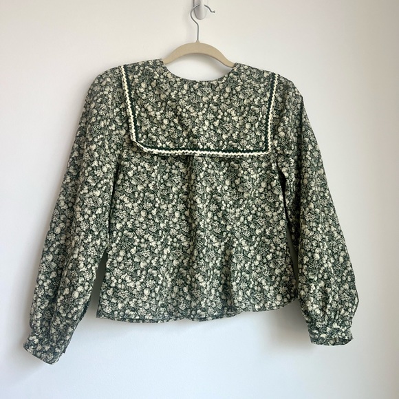 🍏 Doen Renoir Top in Pomme et Poire Green Apple harvest XS - Picture 2 of 5